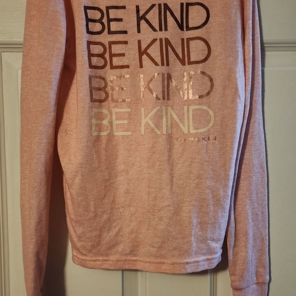 Danskin Light Pink 'Be Kind' Long Sleeve Shirt